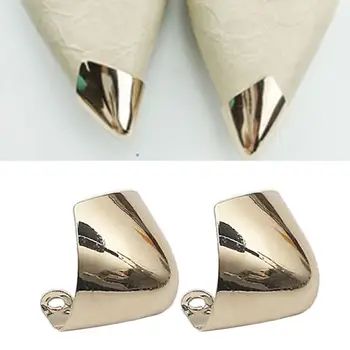 1 çift Ayak Ayakkabı Ayak Koruma Metal Malzeme Aksesuarları Kırık Gümüş Süslemeleri İçin Tamir Yüksek Altın ayakkabı tokaları H I7O7