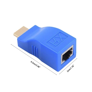 1 Çift RJ45 4 K HDMI uyumlu Genişletici Uzatma kadar 98FT CAT5e Cat6 Ağ Ethernet Lan hdTV HDPC DVD PS3 STB