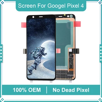 100 % OEM Ekran Google Pixel 4 İçin LCD Ekran Dokunmatik Panel Sayısallaştırıcı Meclisi Hiçbir Gölge Google Pixel 4 Ücretsiz Araçları ile