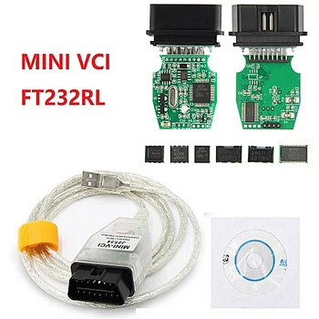 2021 Araba Teşhis Kabloları ve Konnektörleri Mını VCI InterfaceLatest Mını VCI V15.00. 028 İçin toyota TIS Techstream Mını VCI J2534