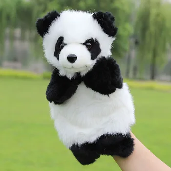 2021 Yeni Panda kukla Bebek Çocuk Peluş Bebek Eğitici Oyuncaklar Okul Öncesi Anaokulu