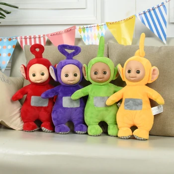 30cm Teletubbies Bebek Bebek Karikatür Film Peluş noel hediyesi Çocuklar için Komik Oyuncak Oyuncaklar Kanepe Sırt Çantası Ev Dekorasyon Doğum Günü