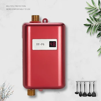 3800W Elektrikli su ısıtıcı Anlık Sıcak Duş Akış Hızlı Isıtma Mutfak Banyo Paslanmaz Çelik haznesiz su ısıtıcı su ısıtıcı