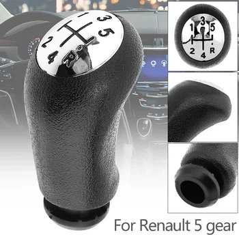 5 Hız Siyah Plastik+Krom Araba Manuel Vites Hentbol Topuzu Renault CLİO için MK3 3 III Megane MK2 Doğal MK2 5 Vites Modeli