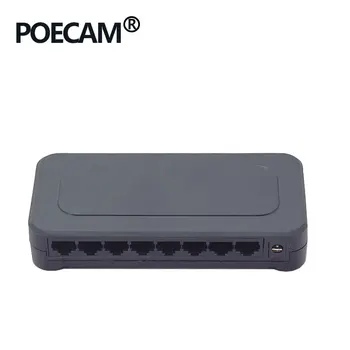 8 Port 10/100Mbps Hızlı Ağ Ethernet Anahtarı Hub Desteği Bilgisayar PC Tablet Şirket Kamera LED Ekran Veri Paylaşımı