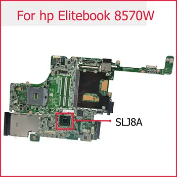 Akemy Hp Elitebook 8570W İçin 690643-001 Laptop Anakart DDR3 HD4000 J8A grafik yuvası ile