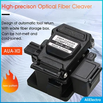 AUA-X0 Fiber Cleaver Kablo Fiber Optik Bıçak Kesme Aletleri Kesici Üçü bir arada kelepçe yuvası 16 Yüzey Bıçak ücretsiz kargo