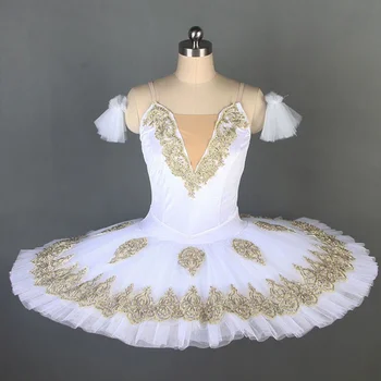 Beyaz Bale Tutuş elbise çocuk Kuğu gölü Balesi Dans Kostümleri giysi profesyonel kız tutu elbise dans Elbise Kıyafet