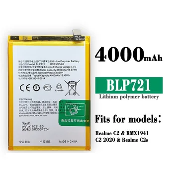 BLP721 Yedek Pil OPPO Realme için C2 RMX1941 C2 2020 Realme için C2S 4000 mAh Cep Telefonu Pil