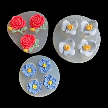 DIY Çiçek Epoksi Reçine Döküm Kalıpları Gül Guguklu Kamelya Çiçek silikon kalıp MXME
