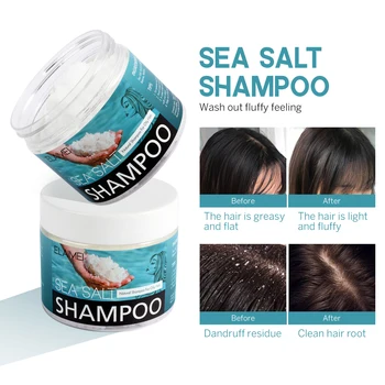 Doğal Deniz Tuzu Şampuan Saç Tedavisi Şampuan Kafa Derisi Sedef Kaşıntı Anti-kafa derisi Derin Temizlik Nemlendirici Saç Kremi