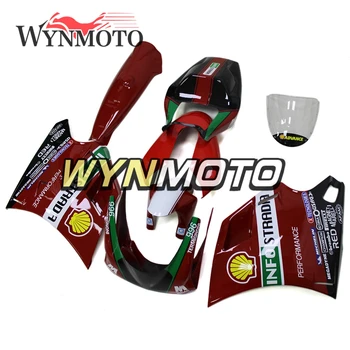 Ducati İçin fiberglas Yarış Laminer Akış 996 998 916 748 1996 97 98 99 00 01 2002 Motosiklet Kaputları-Kırmızı Yeşil Beyaz Siyah