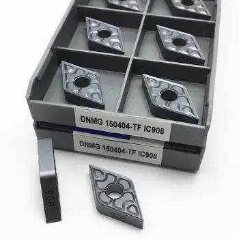 Dönüm aracı DNMG150408 TF IC907 / IC908 DNMG150404 TF IC907 / IC908 karbür bıçak işleme paslanmaz çelik çelik parçalar