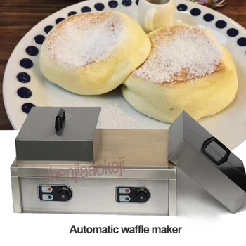 Elektrik Waffle makinesi Otomatik waffle makinesi Ticari kalınlaşmak çörek makinesi gözleme makineleri yeni aperatif ekipmanları 220v