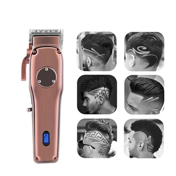 Elektrikli Saç Düzeltici Profesyonel Berber Dükkanı Şarj Edilebilir Saç Kesme Sakal Düzeltici Saç Kesimi Tıraş Makinesi