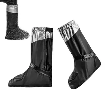 Erkek Kadın ayakkabı Kapakları Yağmur Daireler yarım çizmeler Kapak PVC Kullanımlık kaymaz Kapak Ayakkabı Yağmur Geçirmez Kalın ayakkabı koruyucu