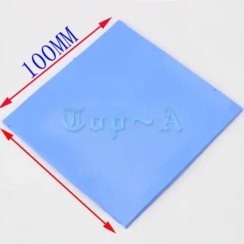 Gdstime 5 adet kaliteli 100x100mm 4mm iletken silikon mavi termal ped 4 cm dizüstü IC çip ısı emici soğutma pedi beyaz