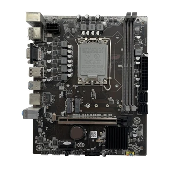 H610 Anakart LGA1700 Çift DDR4 Bellek Intel12 / 13th CPU Entegre RTL8111G/H 1000 mbps LAN 2666 MHz için Oyun Bilgisayar