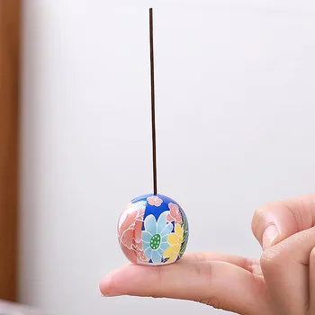 Japon Tarzı Seramik Tütsü Tutucular Yuvarlak Fabrika Kaynağı Ev Dekoratif Benzersiz Seramik Tütsü Tutucu Brülör