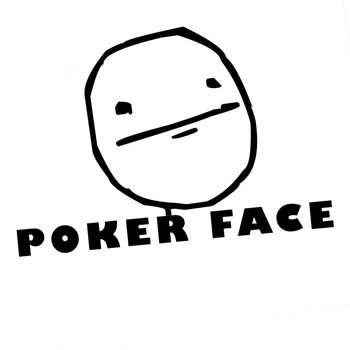 JDM Komik Poker Yüz Karikatür Meme vinil Araba Sticker Tampon Sanat Kelimeler Desen Su Geçirmez Çıkarılabilir Araba Vücut Dekor Çıkartmaları