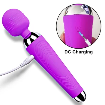 Kablosuz Dildos AV Vibratör Sihirli Değnek Kadınlar için Klitoris Stimülatörü USB Şarj Edilebilir Masaj Ürünleri Yetişkinler için Seks Oyuncakları 18