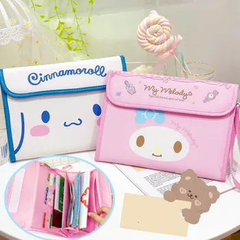 Kawaii Sanrio Rozet Tutucu Hello Kittys Aksesuarları Sevimli Güzellik Karikatür Anime Bilet Tutucu Kitap saklama çantası Oyuncaklar Kızlar için Hediye