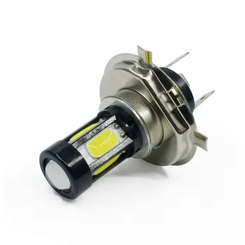 KAYNAĞI Fabrika Parlak Lens H4 motosiklet lambası 6cob otomobil Led Sis lamba ampulü Electromobile ışıkları LED Spot