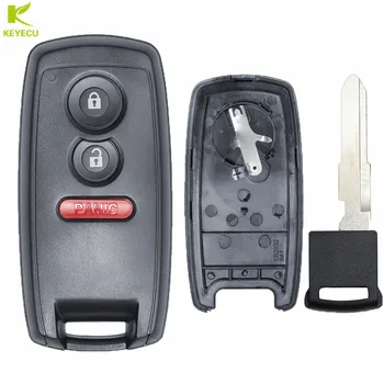 KEYECU Yedek Uzaktan Anahtar Kabuk Durumda 2+1 Düğme Suzuki Grand Vitara 2006-2015 için, SX4 2008-2014 + Kesilmemiş Bıçak