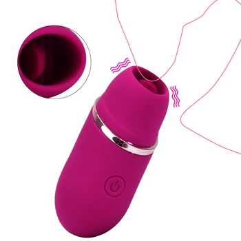 Klitoris Meme Enayi G-Spot Klitoral Stimülatörü Orgazm Yalama 9 Modları Dil Vibratör Kadınlar için Seks Oyuncak Yetişkin Ürünleri