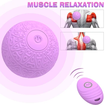 Masaj Topu 8cm Fasya Topu Uzaktan Kumanda Yoga Kas Gevşeme Ağrı kesici Taşınabilir Fizyoterapi Topu Çene Egzersiz Topu