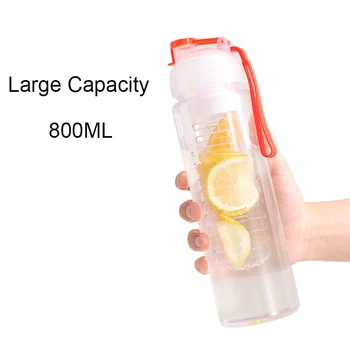 Meyve Demlik Su Şişesi Sızdırmaz Fincan BPA Ücretsiz Tritan Plastik Drinkware Seyahat Kamp için