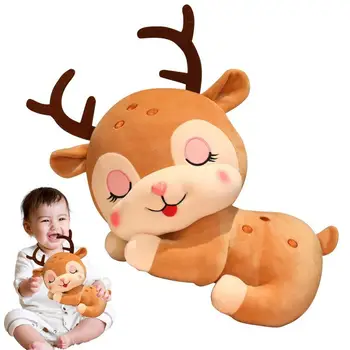 Noel Geyik peluş oyuncak Yumuşak Noel Hayvan peluş oyuncak Büyüleyici Hediye İçin Çocuk Erkek Kız Öğrenciler Toddlers Kış Dekorları