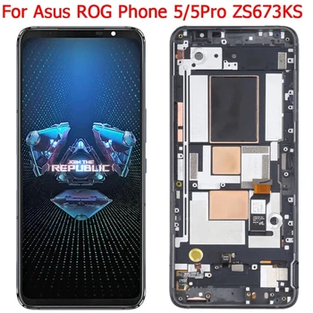 Orijinal Asus ROG Telefon 5 ROG5 Pro LCD ekran Ekran Çerçeve İle 6.78 