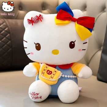 Orijinal Sevimli Karikatür Hello Kitty Sanrio Anime Dolması Kawaii 30 cm Bebek Kedi Kt Peluş peluş oyuncak Hediye Spotify Premium