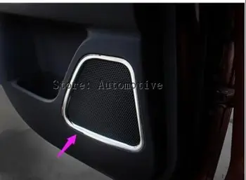 Paslanmaz Çelik İç yan Kapı Hoparlör Trim çerçeve 4 adet Mitsubishi Outlander 2013 2014 İçin
