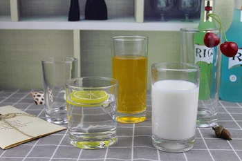 Posta ev su bardağı kahvaltı şeffaf Bardak yuvarlak çay bardağı renksiz küçük süt kupası yemek kabı