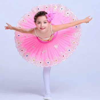 Profesyonel Bale Tutu Etekler Balerin Artistik patinaj Elbise Tutuş Oryantal Dans Elbise Kızlar İçin Gözleme
