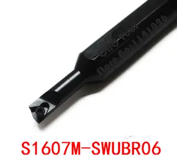S1607M-SWUBR06, torna takım tutucu sıkıcı bar iç dönüm araçları vida kilitli mini torna takım tutucu WBGT060102 ekler