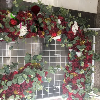 SPR YENİ düğün vesilesiyle çiçek duvar sahne zemin yapay çiçek masa koşucu kemer çiçek parti olay dekoratif toptan