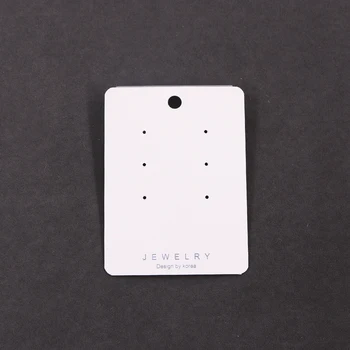 Takı Aksesuar Kartı Etiketi Boş Kulak damızlık Kart Özel Logo 6*8cm PVC Takı kartı Ekran Tasarımı Kore Küpe Kolye