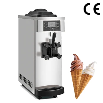 Ticari Dondurma Makinesi Dondurma Tek Kafa Tek Bir Tıklama Temizleme Paslanmaz Çelik Dondurma Yapma Makinesi