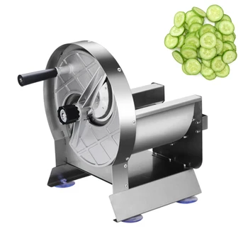 Ticari Manuel Sebze Kesici Çok Fonksiyonlu Meyve Dilimleme Limon Turp Dilimleme Patates Cipsi Dilimleme Makinesi