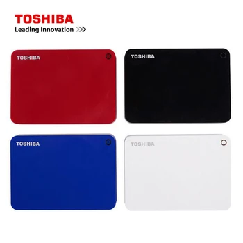 Toshiba Canvio Advance 4 TB Taşınabilir Harici Sabit Sürücü USB 3.0, Kırmızı (HDTC940XR3CA)