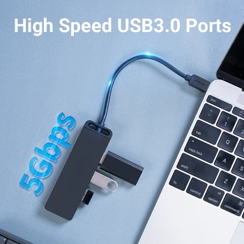 USB C Hub USB 3.0 USB C 3.1 Gen 1 Mikro Güç Hub macbook adaptörü Pro iPad Samsung Galaxy Not 10 S10 USB HUB