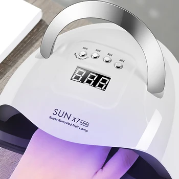 UV Tırnak Kurutucu Lamba Otomatik Sensör İle 57 UV led ışık Tüm Jeller İçin 4 Zamanlayıcı Profesyonel Manikür Pedikür Tırnak Ekipmanları 180W