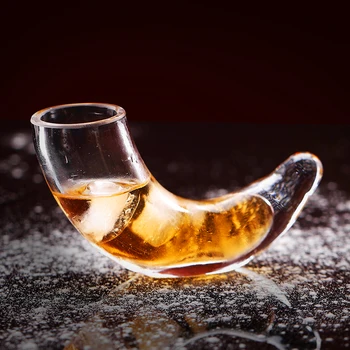 Yaratıcı kokteyl bardakları kişilik kristal boynuz bardak yabancı şarap bardağı bar ruhu bardak viski cam kupa