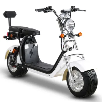 Yeni 2 Tekerlekli Yağ Lastik Elektrikli Scooter 2000W 10 İnç elektrikli motosiklet citycoco aet