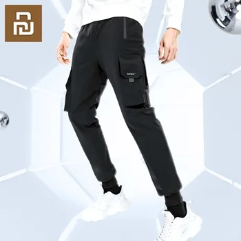 Youpin SUPİELD Aerojel Soğuk Direnci Hidrofobik Kargo Pantolon Siyah Pantolon Orijinal Moda Streetwear Kış sıcak Pantolon