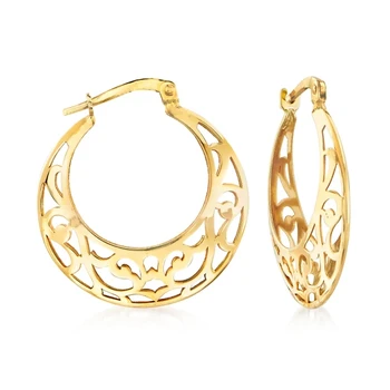 Zarif Moda kadın mücevheratı Altın Renk Hoop Bırak Küpe Kadınlar için Düğün Küpe