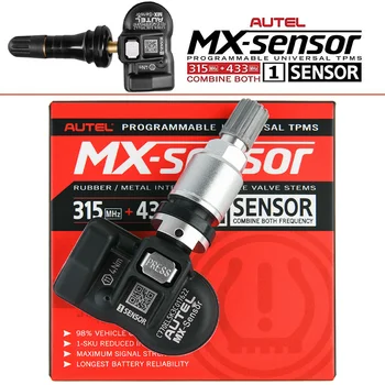 датчик давления в шинах Датчик Autel MX 433 МГц + 315 МГц 2in1MX-Sensor TPMS Инструмент для ремонта шин Автомобильный аксессуар
